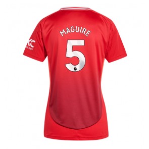 Manchester United Harry Maguire #5 Dámské Domácí Dres 2024-25 Krátký Rukáv